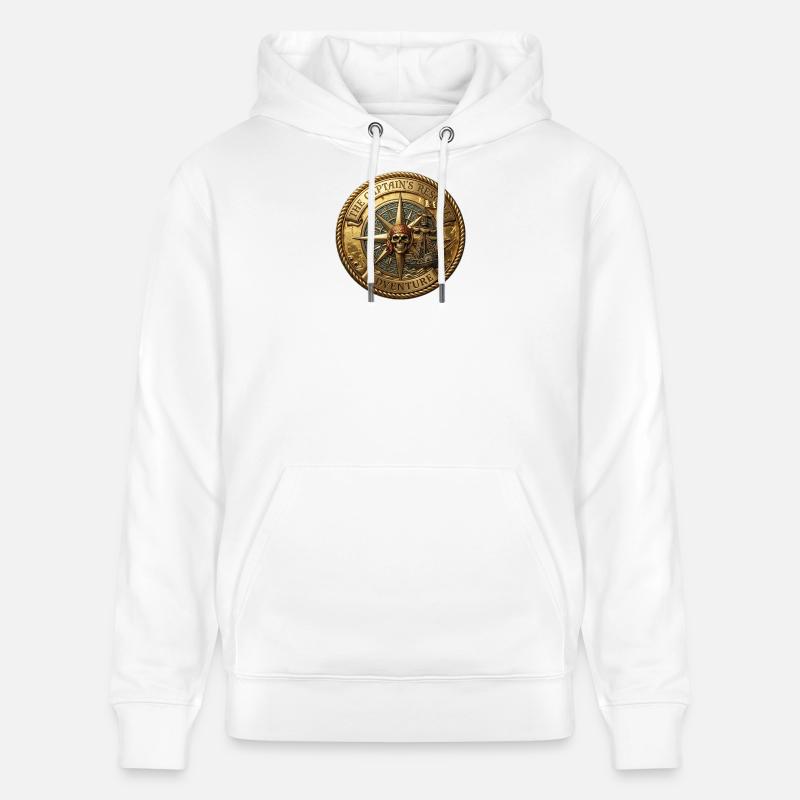 « Pièce de pirate ancienne ancienne »). - Sweat à capuche bio CRUISER Stanley/Stella Unisexe - blanc