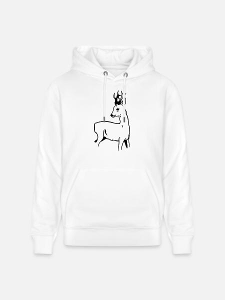 Roebuck - Stanley/Stella CRUISER Unisex Organic Hoodie - white