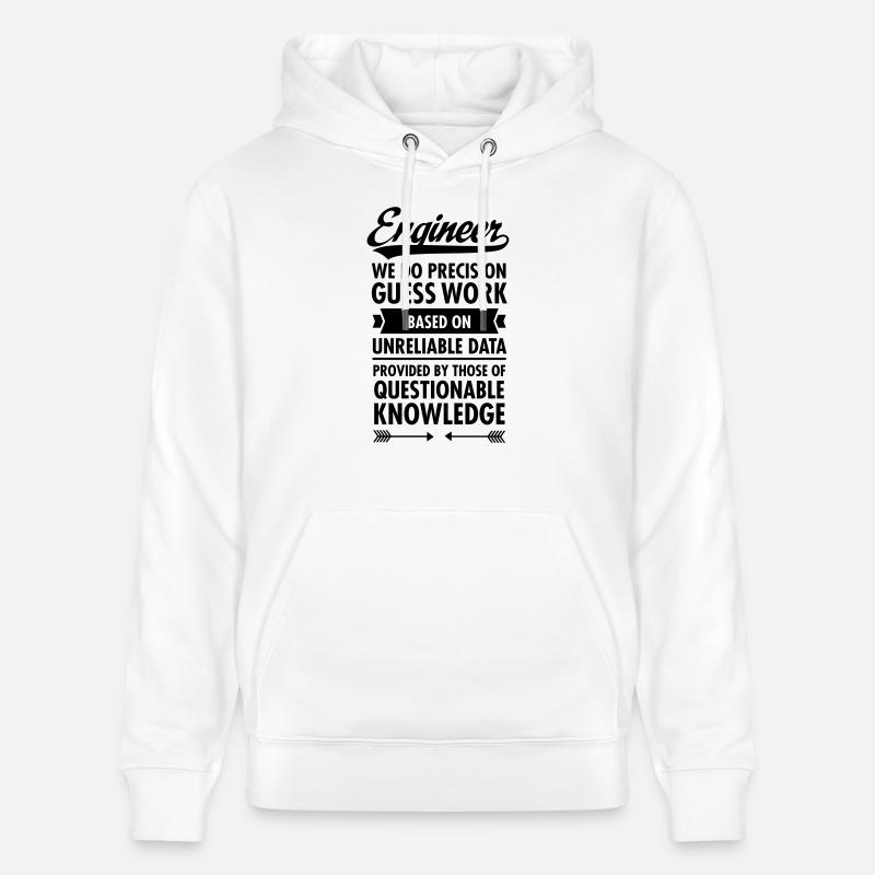 Engineer... - Sweat à capuche bio CRUISER Stanley/Stella Unisexe - blanc