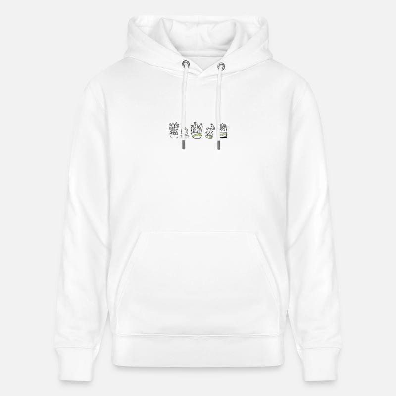 cactus - Sweat à capuche bio CRUISER Stanley/Stella Unisexe - blanc