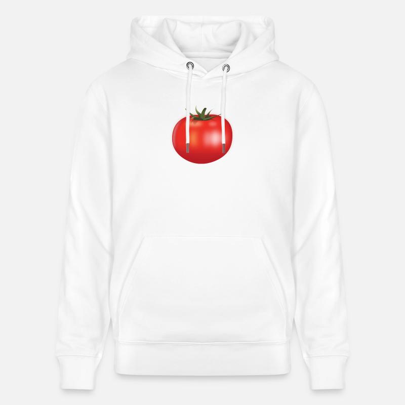 tomate - Sweat à capuche bio CRUISER Stanley/Stella Unisexe - blanc