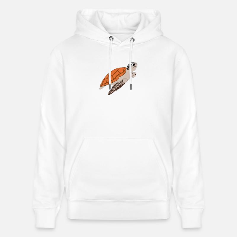 tortue - Sweat à capuche bio CRUISER Stanley/Stella Unisexe - blanc