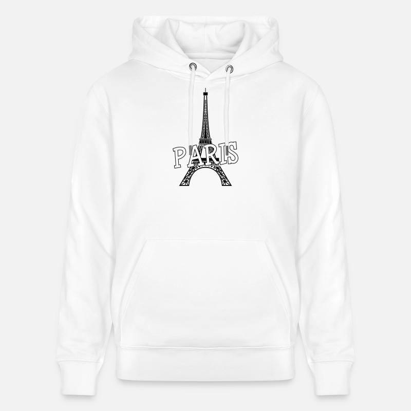 Paris - Sweat à capuche bio CRUISER Stanley/Stella Unisexe - blanc