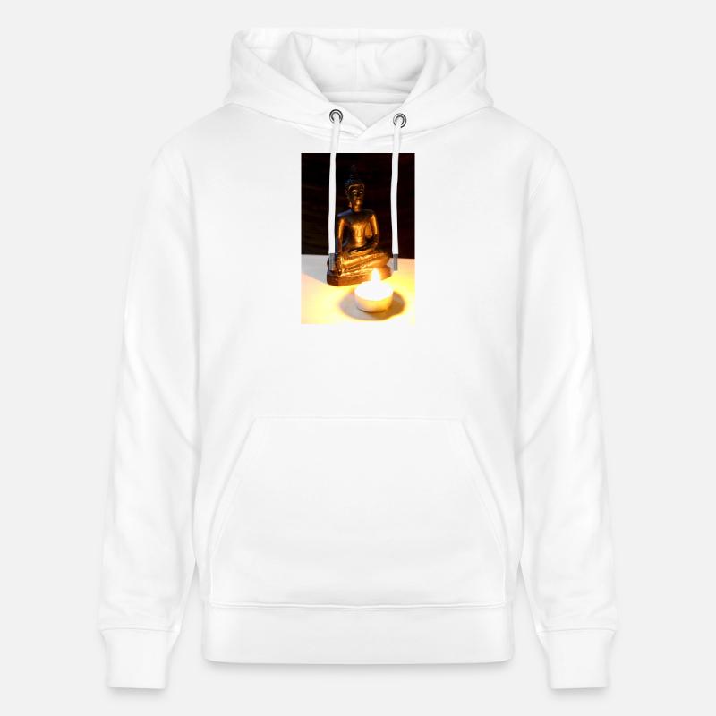 Plakat Buddy - Ekologiczna bluza z kapturem typu unisex Stanley/Stella CRUISER  - biały