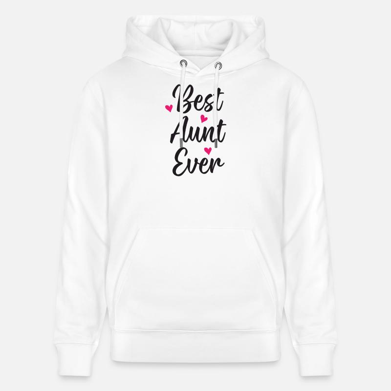 Meilleure tante de tous les temps - Sweat à capuche bio CRUISER Stanley/Stella Unisexe - blanc