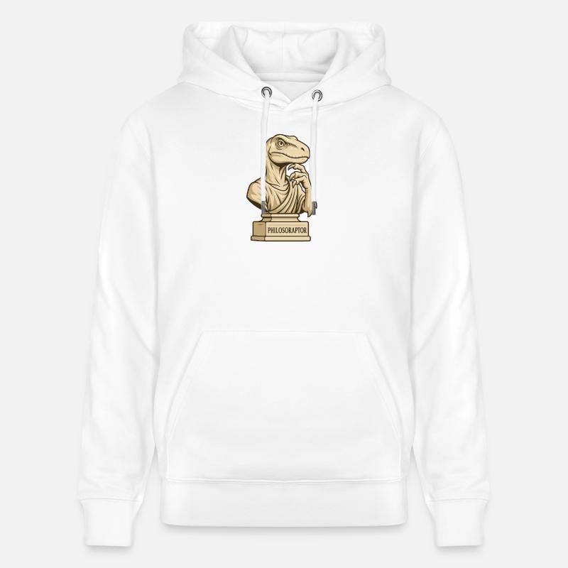 Philosoraptor - Sweat à capuche bio CRUISER Stanley/Stella Unisexe - blanc