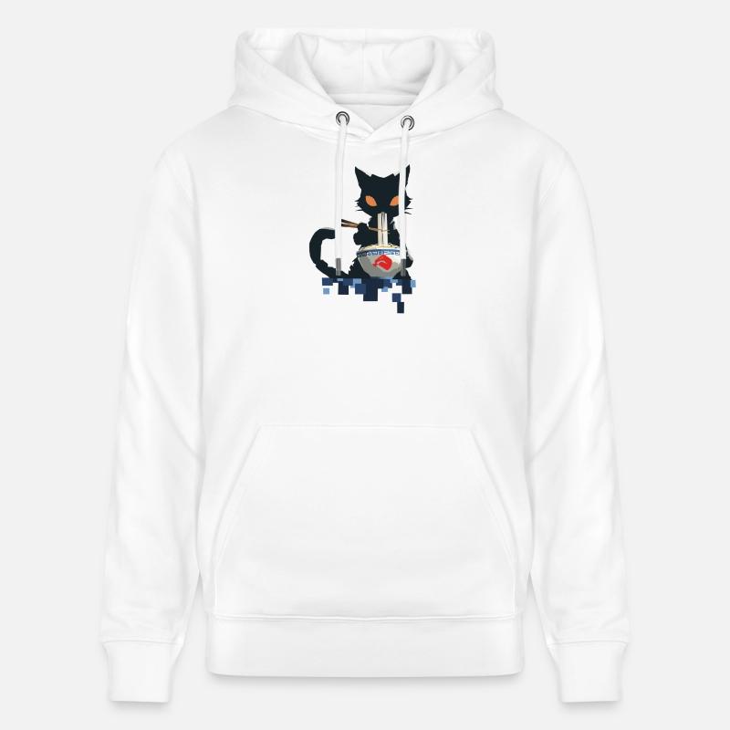 Ramen Noodle Chat - Sweat à capuche bio CRUISER Stanley/Stella Unisexe - blanc