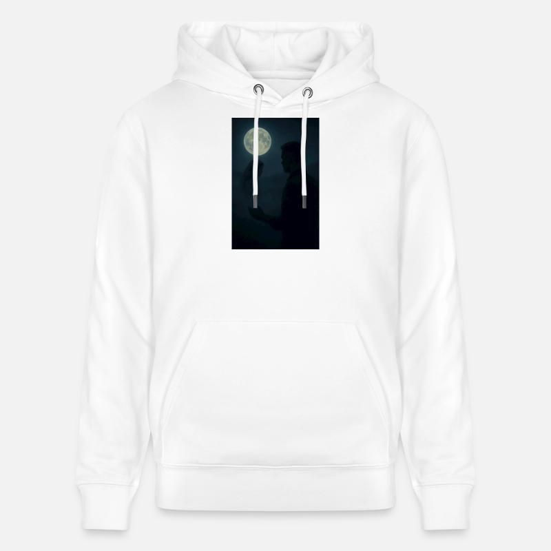 Relation de la Nuit de Lune - Sweat à capuche bio CRUISER Stanley/Stella Unisexe - blanc