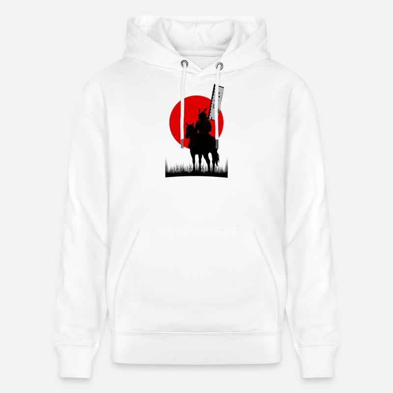 BUSHIDO, SAMURAI-KRIEGER-CODE | 8K SAUBERE SILHOUTTE - Stanley/Stella Unisex Bio-Hoodie CRUISER  - Weiß