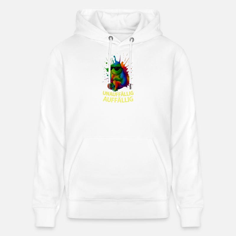 Caméléon arc-en-ciel avec style - Sweat à capuche bio CRUISER Stanley/Stella Unisexe - blanc