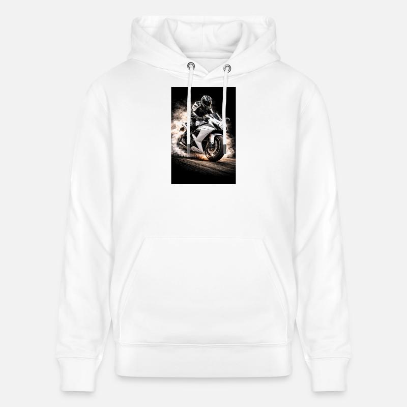 Smoke Engine  - Sweat à capuche bio CRUISER Stanley/Stella Unisexe - blanc