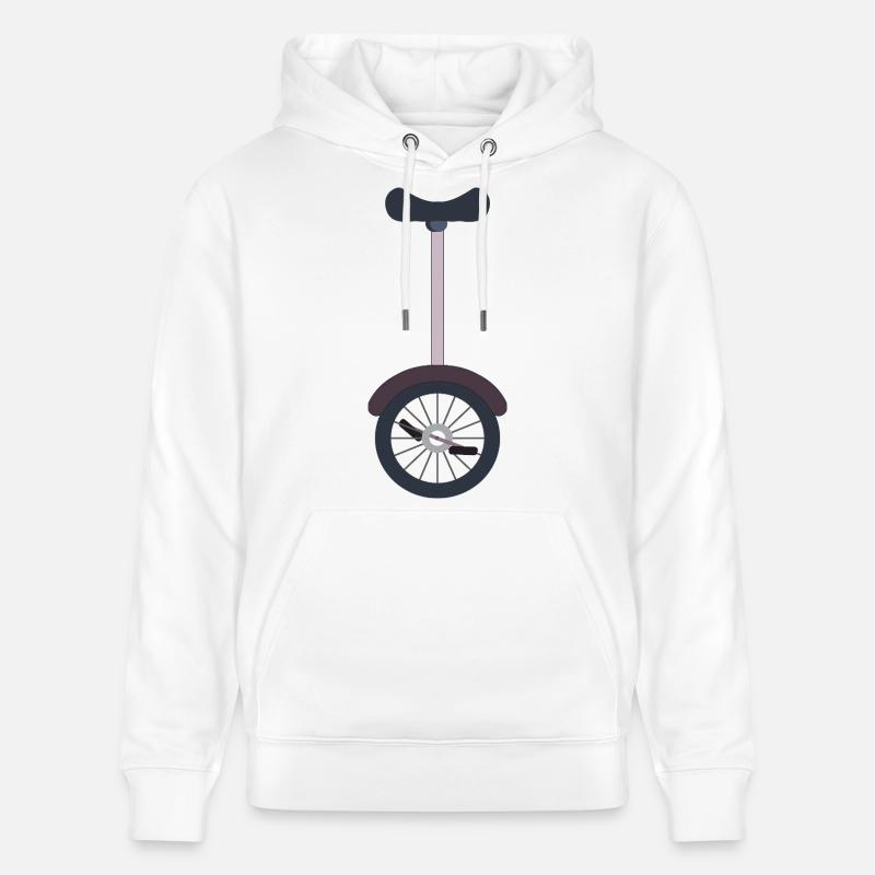 Unicycle monocycle - Sweat à capuche bio CRUISER Stanley/Stella Unisexe - blanc