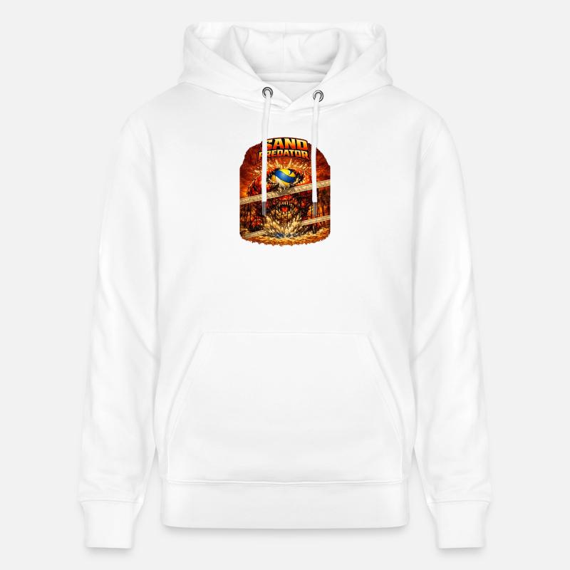 Bloc Sand Predator - Sweat à capuche bio CRUISER Stanley/Stella Unisexe - blanc