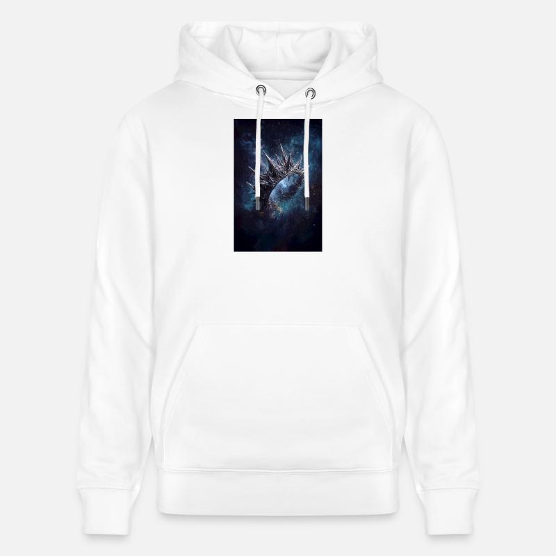 Couronne de nébuleuse épineuse - Sweat à capuche bio CRUISER Stanley/Stella Unisexe - blanc