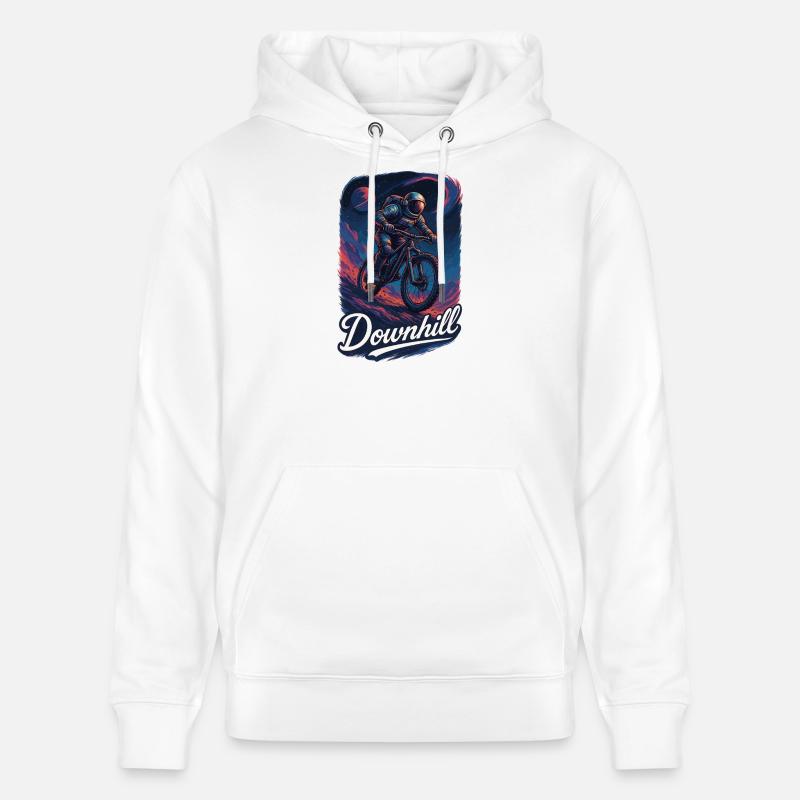 VTT VTT Descente Astronaute Cadeau - Sweat à capuche bio CRUISER Stanley/Stella Unisexe - blanc