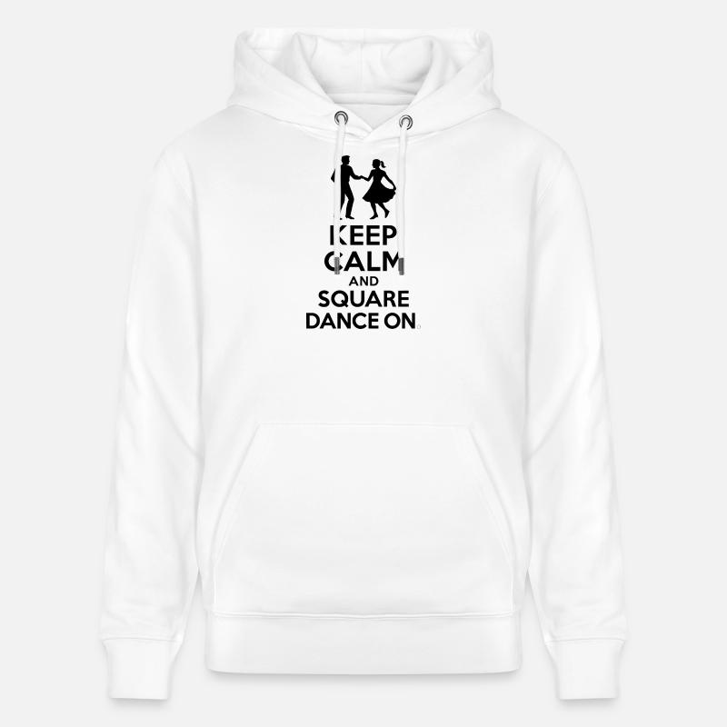 Keep Calm and Square Dance On - Stanley/Stella Unisex Bio-Hoodie CRUISER - Weiß