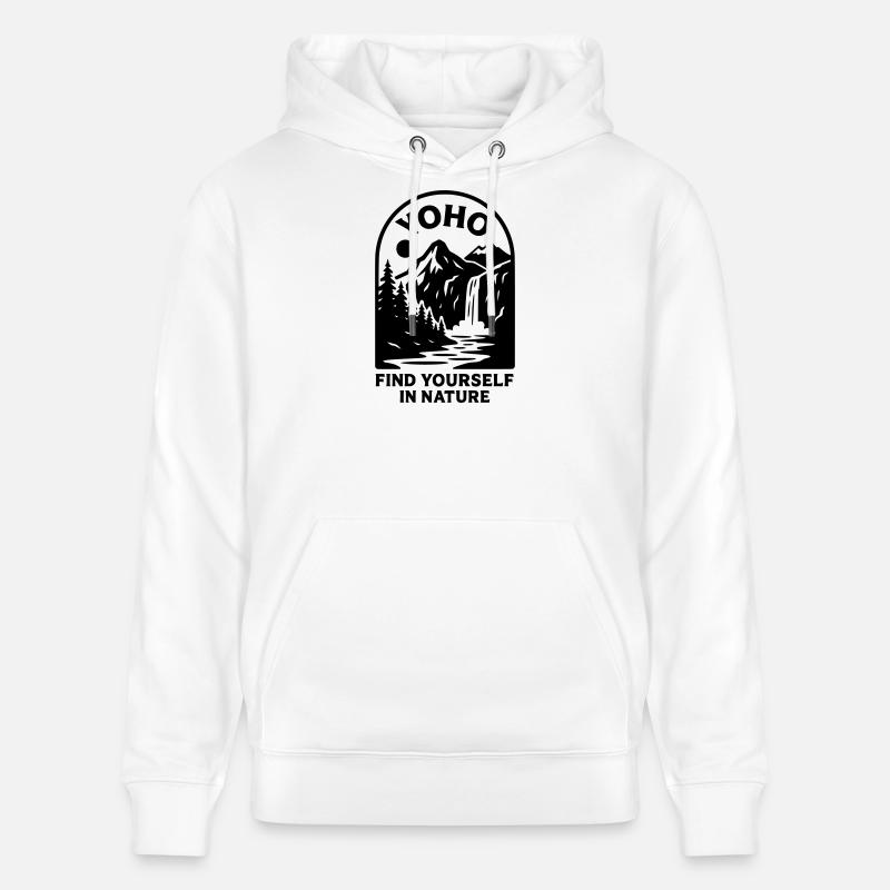 Parc national Yoho - Sweat à capuche bio CRUISER Stanley/Stella Unisexe - blanc