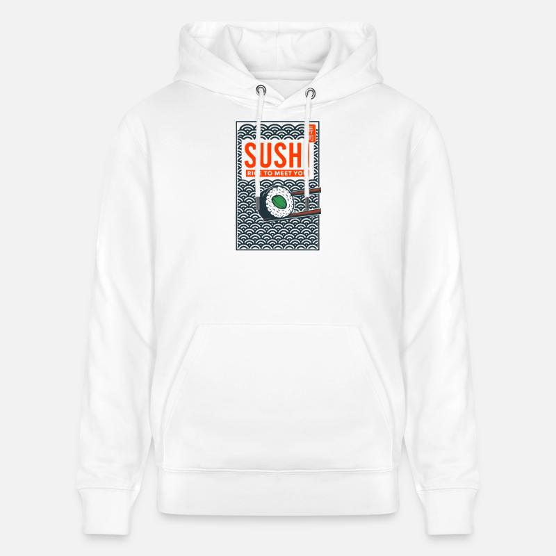 Rice pour te rencontrer - Sweat à capuche bio CRUISER Stanley/Stella Unisexe - blanc