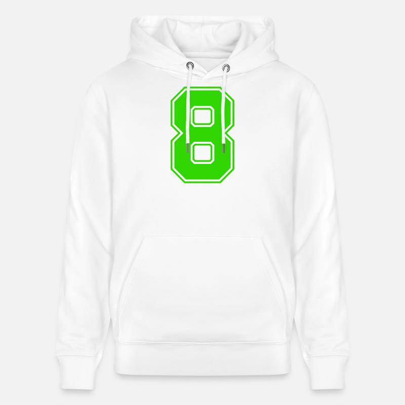 8-- - Sweat à capuche bio CRUISER Stanley/Stella Unisexe - blanc