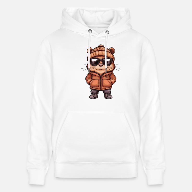 Beaver Cool BD - Sweat à capuche bio CRUISER Stanley/Stella Unisexe - blanc