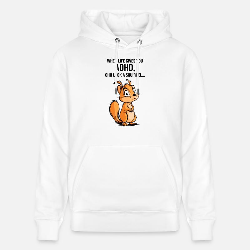 ADHS Eichhörnchen - Stanley/Stella Unisex Bio-Hoodie CRUISER  - Weiß