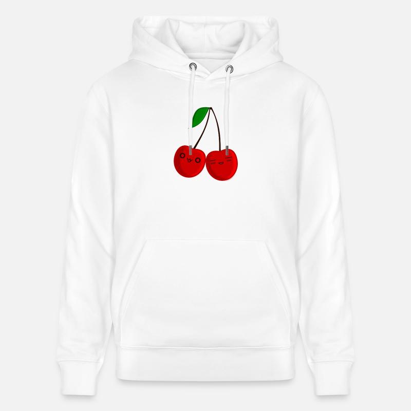Chibi Kirsche - Stanley/Stella Unisex Bio-Hoodie CRUISER  - Weiß