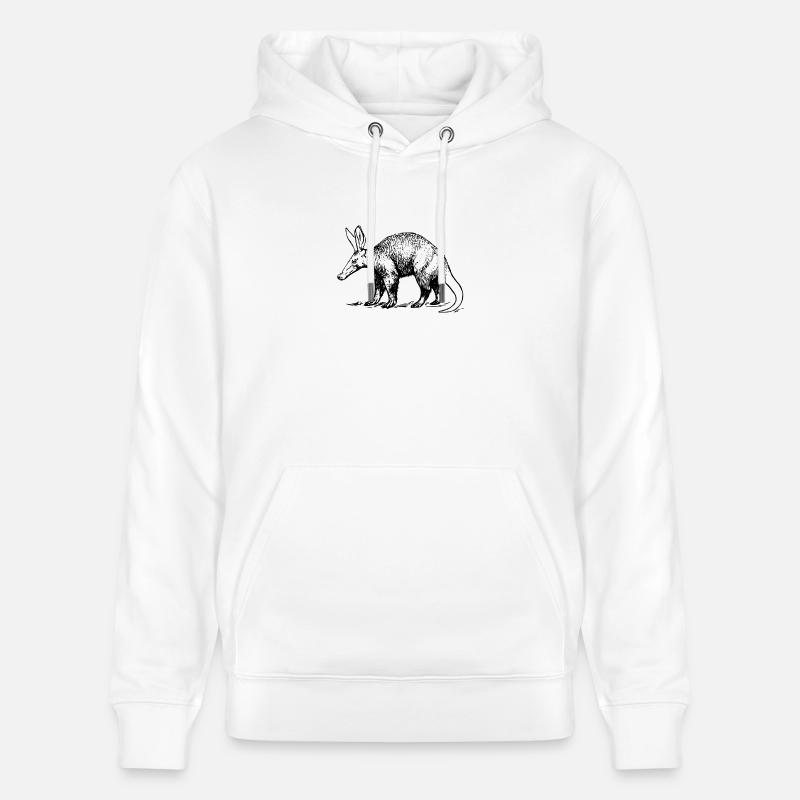 Aardvark erdferkel3 - Sweat à capuche bio CRUISER Stanley/Stella Unisexe - blanc