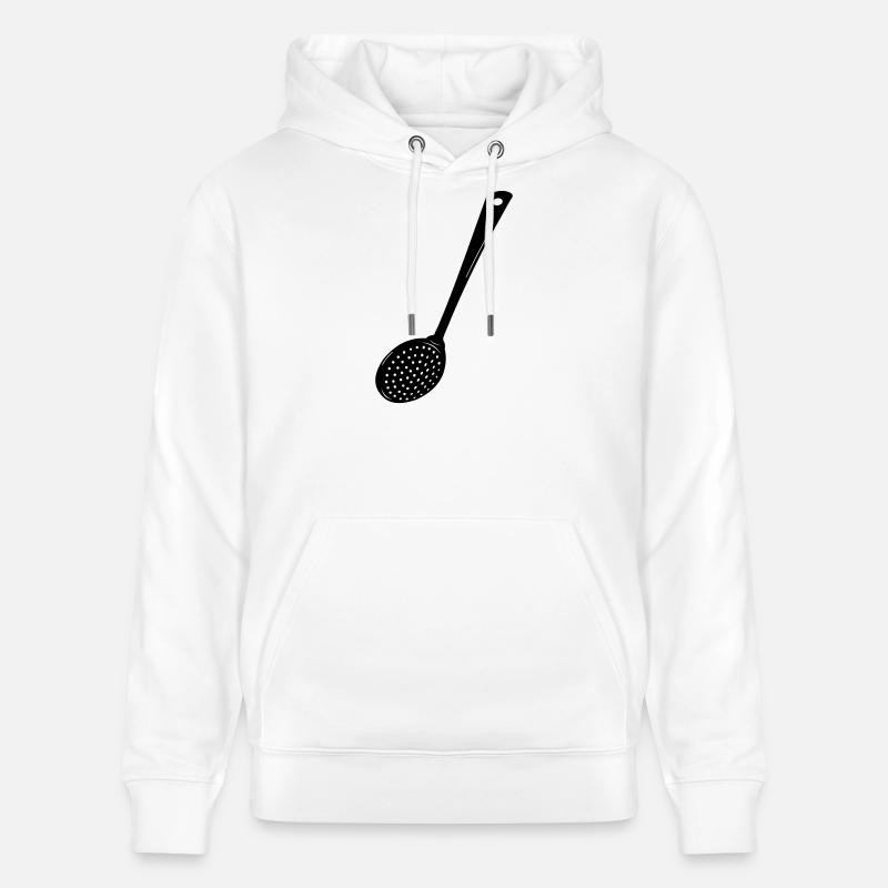 Image de teinte fendue transparente - Sweat à capuche bio CRUISER Stanley/Stella Unisexe - blanc