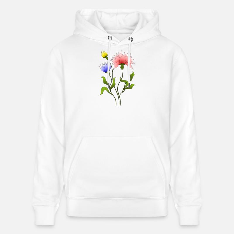 Fleur - Sweat à capuche bio CRUISER Stanley/Stella Unisexe - blanc