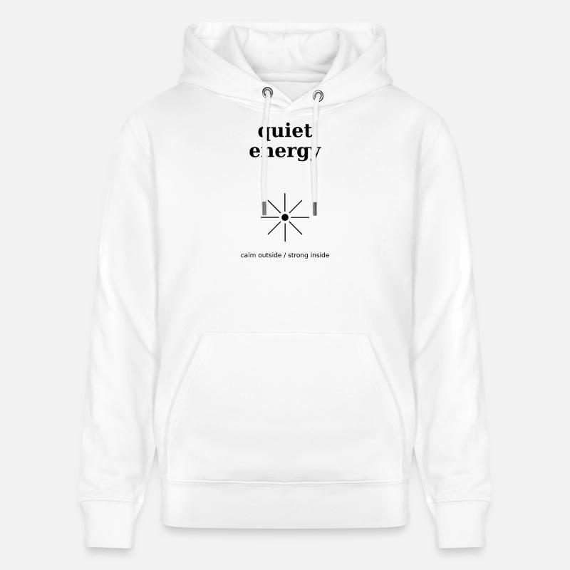 Énergie silencieuse - Sweat à capuche bio CRUISER Stanley/Stella Unisexe - blanc