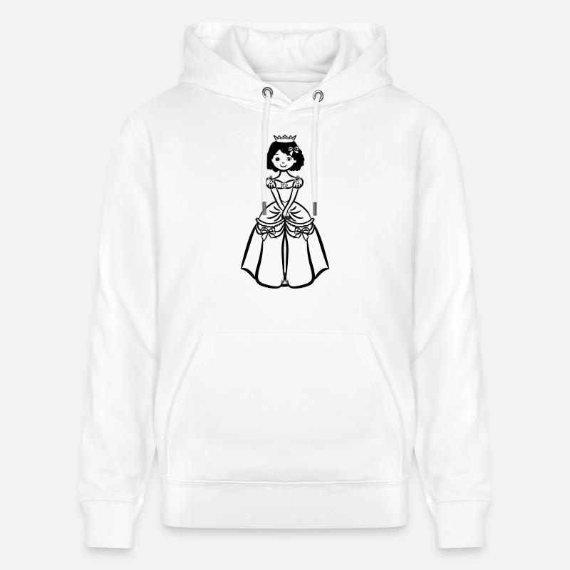 Fillettes Princess sweet Crown - Sweat à capuche bio CRUISER Stanley/Stella Unisexe - blanc