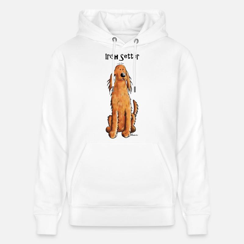 Mignon Irish Setter - Sweat à capuche bio CRUISER Stanley/Stella Unisexe - blanc