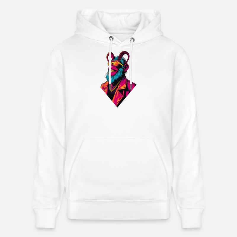 Devil Monkey - Stanley/Stella Unisex Bio-Hoodie CRUISER  - Weiß