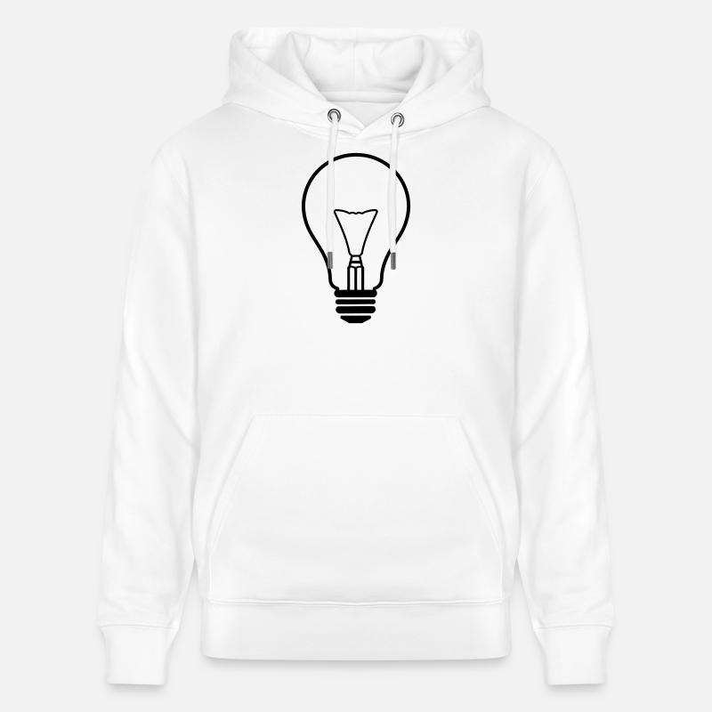 Conception d’ampoule créative lumineuse - Sweat à capuche bio CRUISER Stanley/Stella Unisexe - blanc