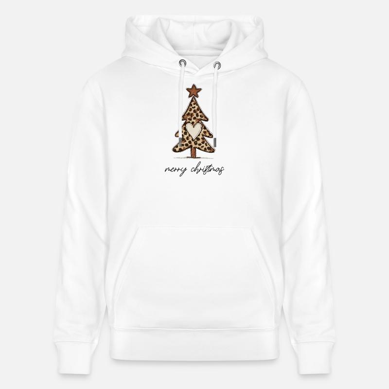 Sapin de Noël Leoprint – Joyeux Noël - Sweat à capuche bio CRUISER Stanley/Stella Unisexe - blanc