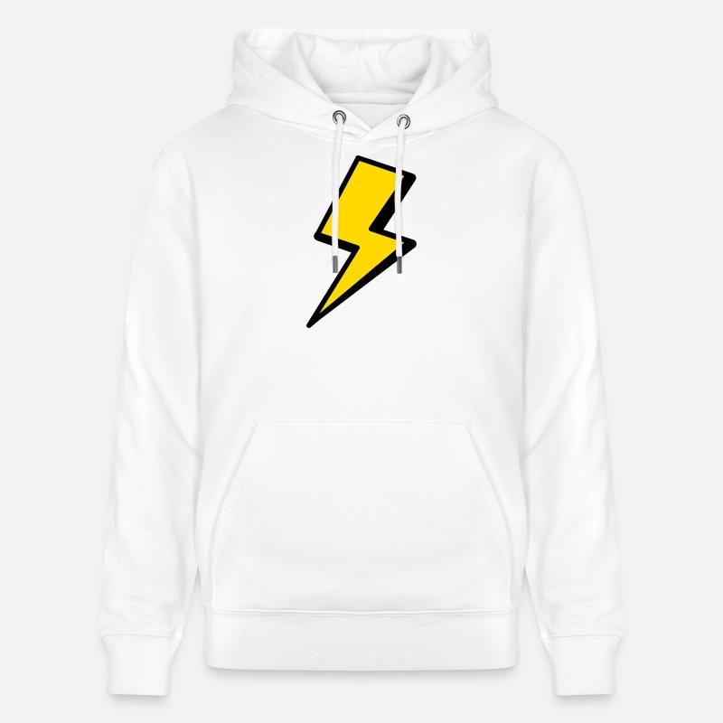 T-shirt à motifs éclair - Sweat à capuche bio CRUISER Stanley/Stella Unisexe - blanc