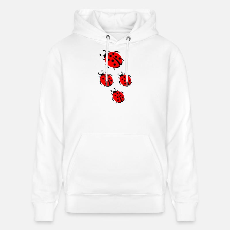 ladybug marienkaefer - Sweat à capuche bio CRUISER Stanley/Stella Unisexe - blanc