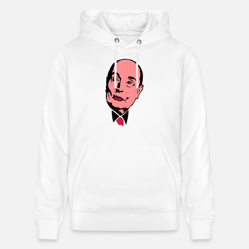 francois mitterrand president leader - Sweat à capuche bio CRUISER Stanley/Stella Unisexe - blanc