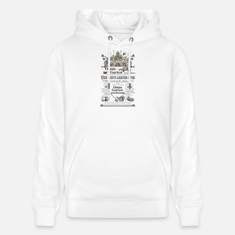 Oma Großmutter Garten Gärtnerin Geschenk - Stanley/Stella Unisex Bio-Hoodie CRUISER  - Weiß