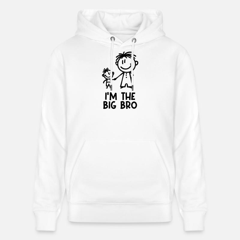 Geschwisterliebe Bruder Statement Stolzer Großer - Stanley/Stella Unisex Bio-Hoodie CRUISER  - Weiß
