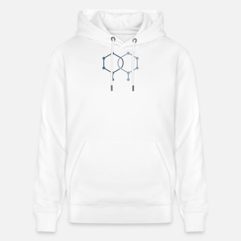 Décalage d’isomères – Conception chimique - Sweat à capuche bio CRUISER Stanley/Stella Unisexe - blanc