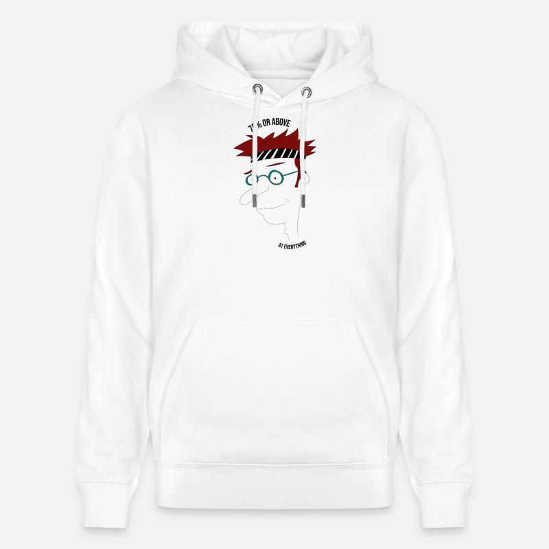 75 % oder mehr in allem, Mann - Stanley/Stella Unisex Bio-Hoodie CRUISER - Weiß
