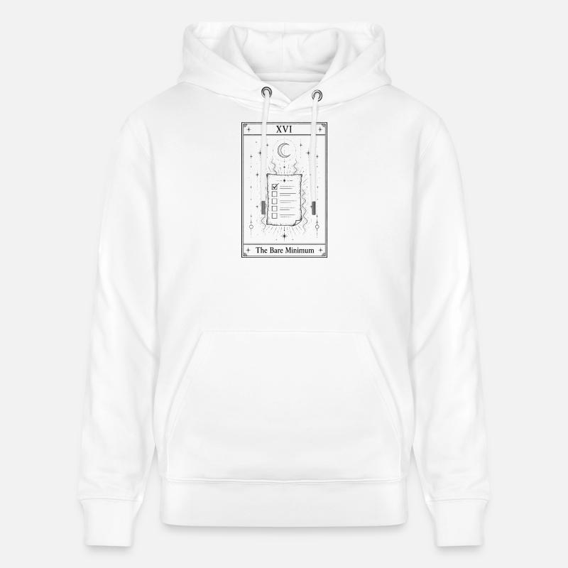 Le strict minimum | Carte de tarot - Sweat à capuche bio CRUISER Stanley/Stella Unisexe - blanc