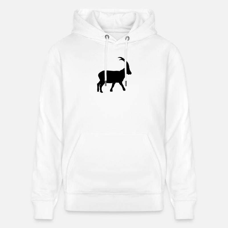 Capricorne - Sweat à capuche bio CRUISER Stanley/Stella Unisexe - blanc