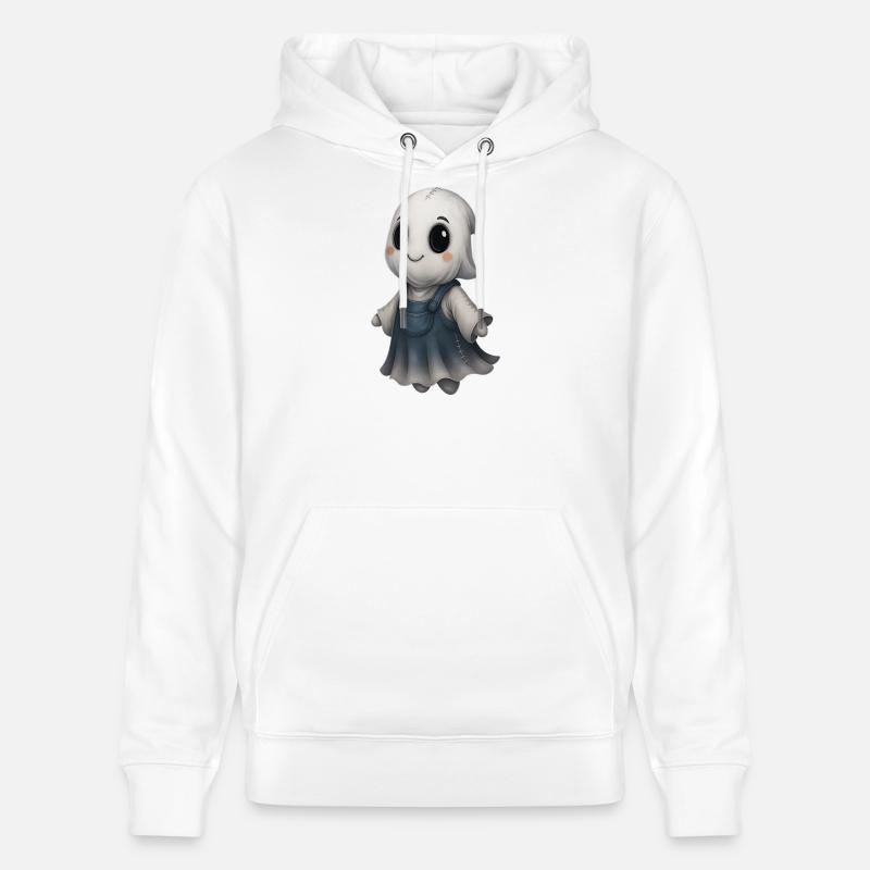Mignon Ghost Friend Patchwork - Sweat à capuche bio CRUISER Stanley/Stella Unisexe - blanc