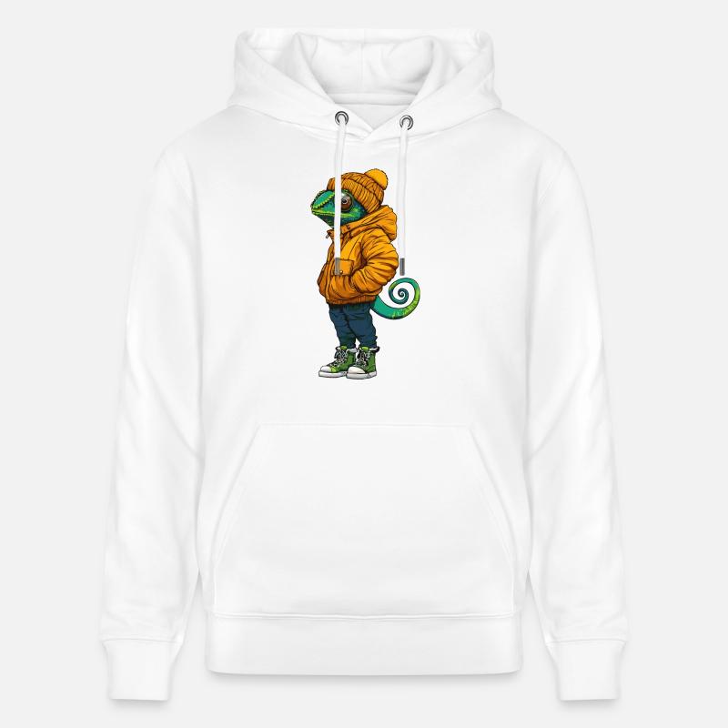 Caméléon Mode Hiver - Sweat à capuche bio CRUISER Stanley/Stella Unisexe - blanc