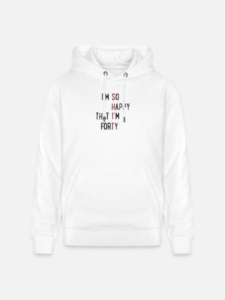 40 - Stanley/Stella CRUISER Unisex Organic Hoodie - white