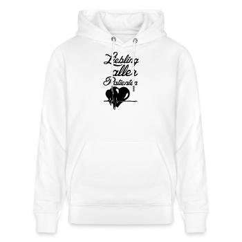 Medizin MTA MFA Arzt Ärzte Spruch Geschenk - Stanley/Stella Unisex Bio-Hoodie CRUISER  - Weiß - Vorne - Alina (178cm) & Michal (187cm)