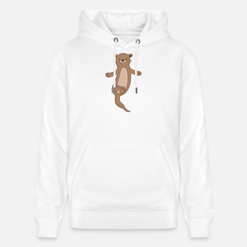 Otter - Sweat à capuche bio CRUISER Stanley/Stella Unisexe - blanc