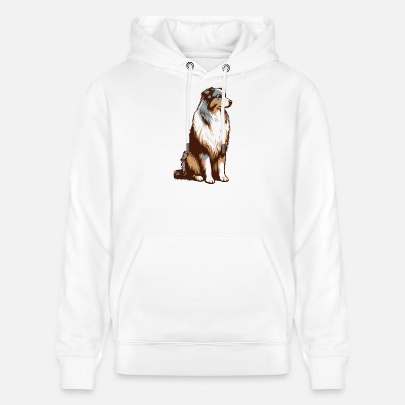 Australian Shepherd - Stanley/Stella Unisex Bio-Hoodie CRUISER  - Weiß